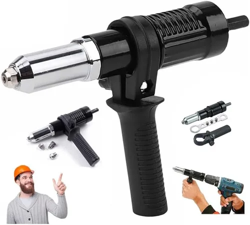 Kit adaptador de pistola remachadora eléctrica profesional, adaptador de pistola remachadora eléctrica de grado profesional 2026 con mango