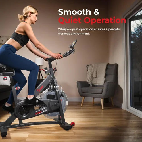 Miniatura 5 de Sunny Health & Fitness Smart Cycling Exercise Bike, Free SunnyFit App Connection, Designed for Intensive Cardio Workout at Home, Adjustable Seat &