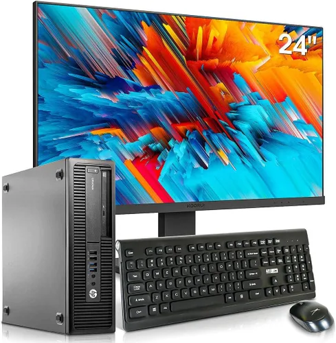 Miniatura 5 de HP Computadora de escritorio EliteDesk 800 G1 SFF, Quad Core i5 Business Desk Top, nuevo monitor LED de 24 pulgadas, 16 GB de RAM, nuevo SSD de 1