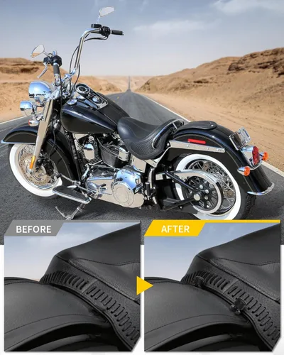 Miniatura 5 de Tuercas de asiento individuales negras, tuercas de montaje de asiento individual compatibles con Harley Davidson 1997-2026 Touring Street Glide Road