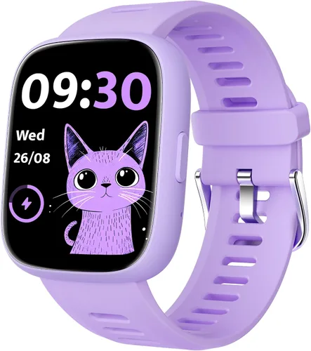 Reloj inteligente para niños con rastreador de ubicación (solo iOS), rastreador de actividad física con contador de pasos, podómetro, frecuencia