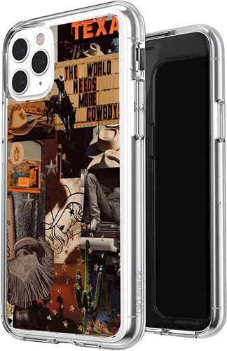 Miniatura 20 de Funda compatible con iPhone 7/8/SE del oeste, funda de collage estético retro vaquera country chic collage para hombres y mujeres, regalo a prueba