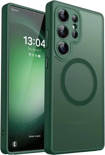 Miniatura 65 de CANSHN Funda diseñada para Samsung Galaxy A16-5G [protección completa de la cámara] [compatible con Magsafe] funda protectora trasera translúcida