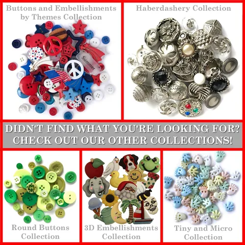 Miniatura 4 de Buttons Galore and More Colección de botones y adornos novedosos basados en una variedad de temas, vacaciones y estaciones para manualidades