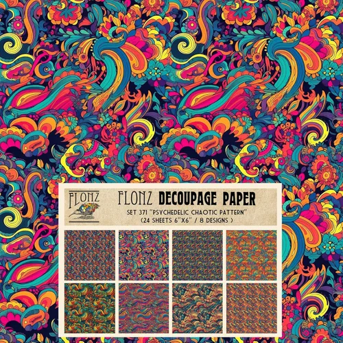 Miniatura 9 de Decoupage - Paquete de papel (24 hojas de 6 x 6 pulgadas) Glorious Storm # Papel de patrón de estilo vintage para decoupage, manualidades y álbumes
