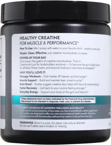 Miniatura 9 de TERRA ORIGIN Monohidrato de creatina en polvo 45 porciones Suplemento de creatina micronizada Sin sabor, creatina pura para mujeres y hombres