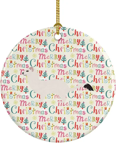 Miniatura 69 de Caroline's Treasures Adorno de cerámica de avestruz común para árbol de Navidad, decoración colgante para el hogar, Navidad, vacaciones, fiesta