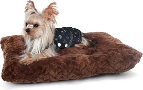 Miniatura 13 de Cama Lavable para Jaula de Perro de 18 Pulgadas Pequeña Antideslizante Impermeable Cálida Acogedora Suave para Mascotas Cachorros, Almohadas