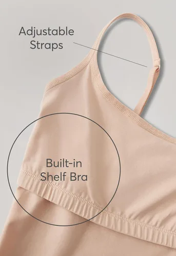 Miniatura 4 de Pact Camiseta sin mangas de algodón para mujer con brasier integrado