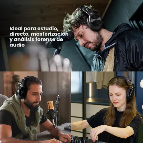 Miniatura 6 de OneOdio A70 Auriculares Bluetooth para oído, auriculares inalámbricos con 72H de tiempo de reproducción, de alta resolución, micrófono incorporado