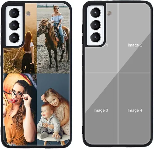 Miniatura 403 de Funda de teléfono personalizada para Samsung Galaxy S22+ / S22 Plus 5G, funda de TPU suave de vidrio templado antiarañazos personalizada con foto