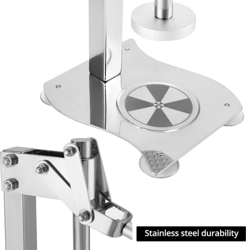 Miniatura 3 de QWORK Exprimidor de limón de escritorio manual resistente, 304 de acero inoxidable multifuncional naranja Juicer fruta y nueces trituradora