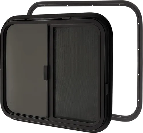 Miniatura 15 de HECASA Ventana Vertical para RV de 12" de Ancho x 22" de Alto, Ventanas de Repuesto para Remolque de Carga para Caravana Remolque de Viaje Furgoneta