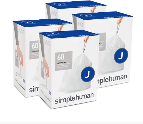Miniatura 42 de simplehuman Forro para bote de basura de ajuste personalizado, 45 litros/12 galones, 20 unidades (paquete de 2)