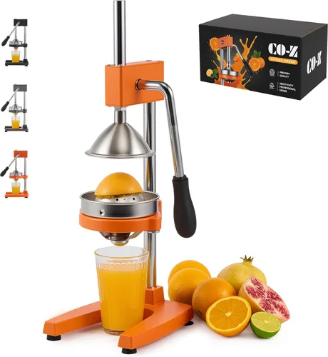 Miniatura 20 de Exprimidor manual CO-Z Commercial Greade, manual, exprimidor de jugo, naranja, cítricos, limón, granada, Negro