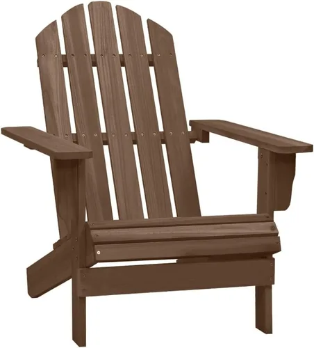 Miniatura 5 de Garden Chair Brown Solid Fir Wood 27.4 x 34.1 x 35.2 in Ergonomic Chic Outdoor Furnishings Outdoor Furniture Set Patio Furniture Set Outdoor Chair