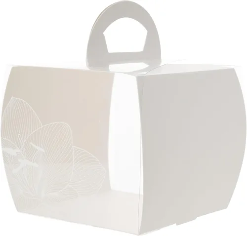 Miniatura 15 de Restaurantware - Cajas individuales para cupcakes de 4 x 4.25 pulgadas, 100 cajas de exhibición desechables para cupcakes - Con asa, acento de loto