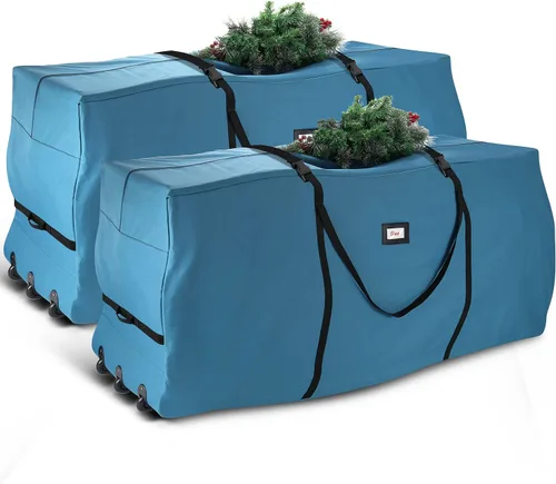 Miniatura 13 de Hearth & Harbor - Bolsa de almacenamiento para árbol de Navidad - Bolsa para árbol de Navidad artificial con asas reforzadas, cremallera doble