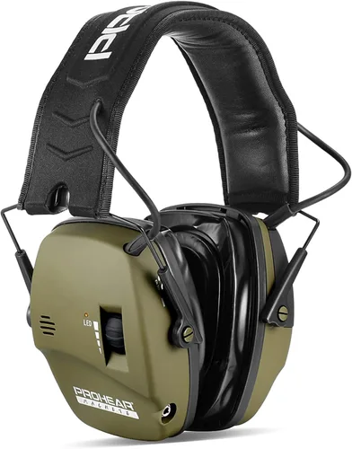 Miniatura 15 de PROHEAR Protección auditiva electrónica para tiro con amplificación de sonido 4X, orejeras de protección auditiva para campo de tiro, auriculares