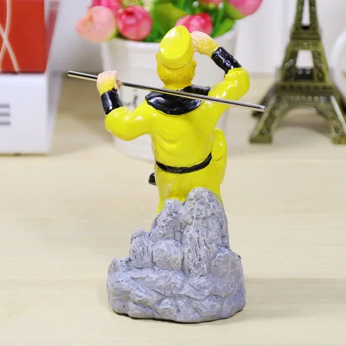 Miniatura 7 de 4 piezas de estatua de viaje al oeste, figura de Sun Wukong, escultura de monje de Buda de resina para decoración de oficina en casa, regalos