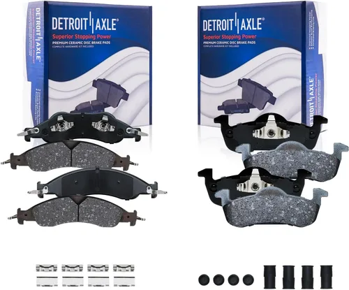 Miniatura 42 de Detroit Axle - Kit de freno delantero para Nissan Sentra 2020-2024 de 11.02 pulgadas, rotores de freno de disco perforados y ranurados, pastillas
