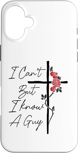 Miniatura 23 de I Can't But I Know A Guy Jesus Cross Flowers Case for iPhone 17
