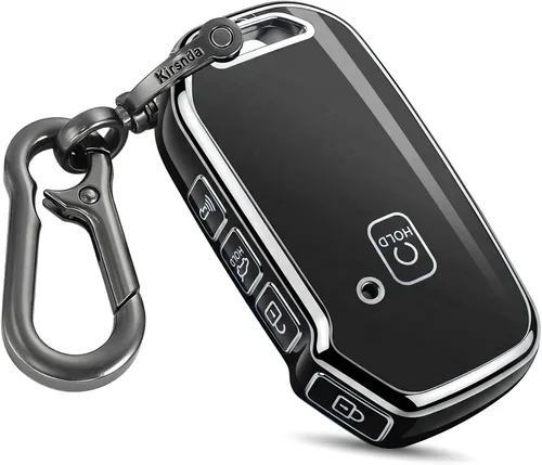 Miniatura 8 de Kirsnda - Funda para llavero Kia con hebilla de metal, funda protectora de TPU suave, 4-5 botones para llavero remoto Kia Cerato Ceed Forte NIRO