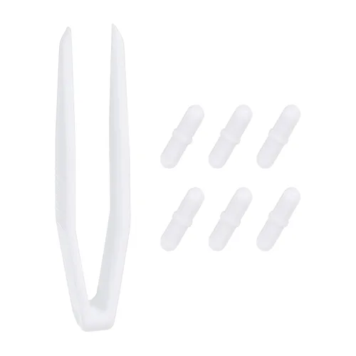 Miniatura 13 de PATIKIL Barra agitadora magnética, 0.315 x 0.118 in, 6 piezas de PTFE magnético, barra mezcladora magnética para vaso de precipitados de fondo