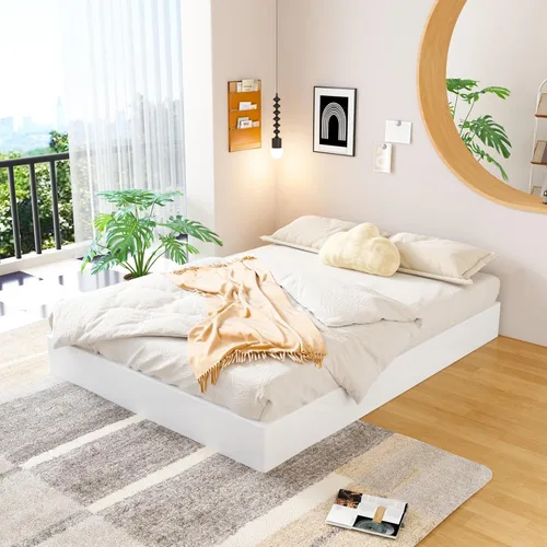 Miniatura 7 de EMODA Base de resorte para cama tamaño king de 9 pulgadas, base de colchón de metal resistente con funda de tela, capacidad máxima de peso de 3000