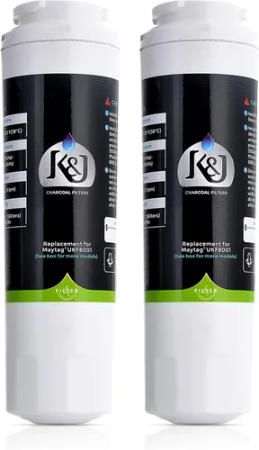 K&J Filtro de agua de repuesto para refrigerador compatible con Maytag UKF8001 Pur - Reemplazo compatible con Maytag UKF8001, UKF8001AXX, EDR4RXD1,