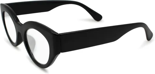 Miniatura 6 de Lentes de lectura negros con diseño de ojo de gato para mujer con fabricación resistente, anteojos gruesos y duraderos, lectores Cateye para mujer