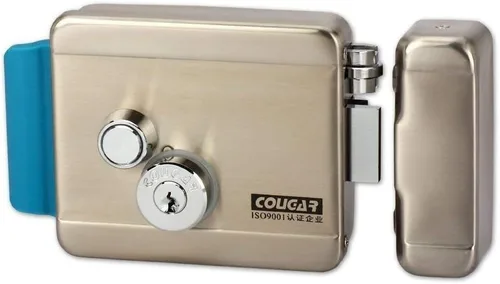 Miniatura 5 de Cerradura electrónica eléctrica para puerta, 6 llaves punteadas computarizadas, CC de 12 V, acero inoxidable, E-lock, soporte de puerta de metal