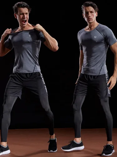Miniatura 5 de NELEUS Camisetas de compresión para hombre