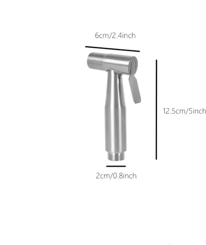 Miniatura 2 de Cabezal rociador de inodoro para bidé, 2 pulverizadores de bidé, rociador de mano de acero inoxidable para limpieza de cocina y inodoro