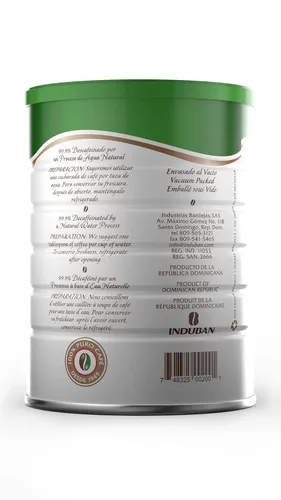 Miniatura 3 de Café Santo Domingo Descafeinado, lata de 10 onzas, café molido, tostado medio, producto de la República Dominicana (paquete de 2)