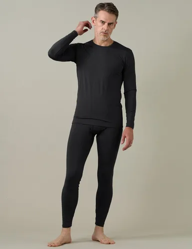 Miniatura 4 de LAPASA Conjunto de ropa interior térmica para hombre con forro polar suave, calzoncillos largos, peso ligeromediopesado, capa base superior e