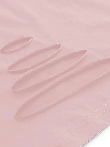 Miniatura 4 de Avanova Camisetas de manga corta para mujer, estilo informal, de gran tamaño, rasgadas, para verano