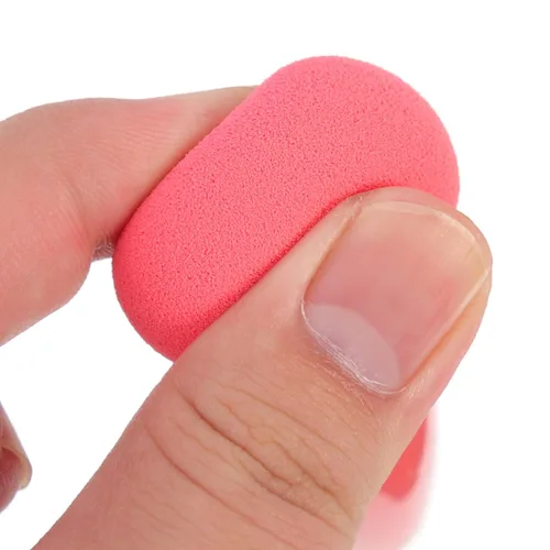 Miniatura 4 de Beaupretty Juego de 3 bolígrafos de maquillaje de belleza, esponjas de maquillaje portátiles en seco y húmedo, herramientas cosméticas de mano