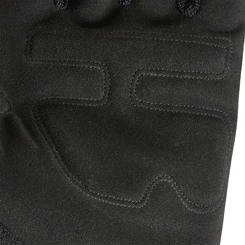 Miniatura 4 de Wells Lamont Guantes de trabajo de palma de cuero sintético sin dedos para hombre, talla M (847M), color negro