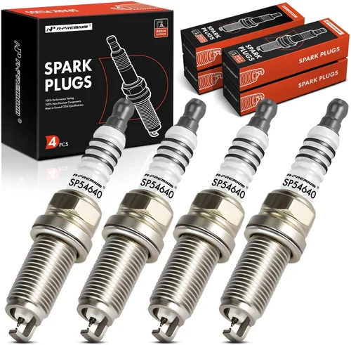 A-Premium Paquete de 4 bujías iridio compatibles con Toyota Corolla, Prius, Yaris, 4Runner, Tacoma y Hyundai Elantra y Subaru Forester y Honda