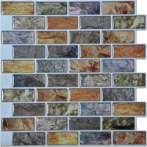 Miniatura 10 de Art3d - 10 hojas de azulejos adhesivos antisalpicaduras para cocina - 30 x 30 cm, adhesivo de pared para cocina, baño, encimera y sala de estar