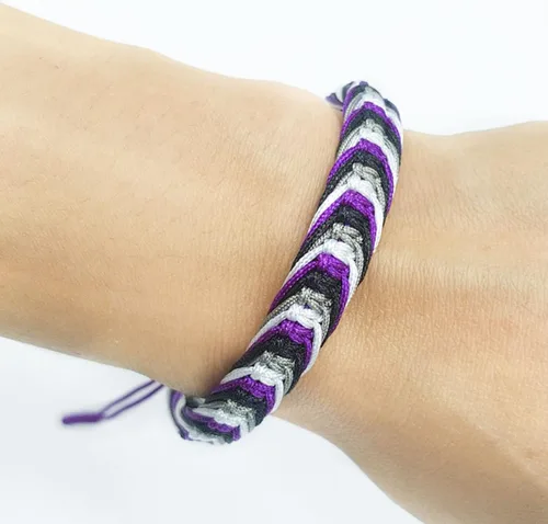 Miniatura 8 de LAMIBEE Pulsera tibetana con diseño de pansexualidad bisexual LGBT Proud Love Brazaletes de cuerda de amuleto y bohemio para mujeres y hombres