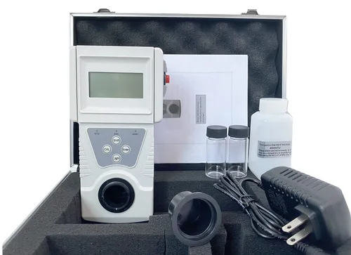 Medidor de turbidez de turbidez de laboratorio Medición de turbidez líquida con solución de calibración estándar Rango de medición 0 a 400NTU