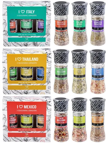 Miniatura 15 de Soeos 4-in-1 Spice Set (Pack of 3), 7.5 oz (200g) Garlic, Chili & Herbs Seasoning Blend – All-Purpose Cooking Spices for Everyday Meals, Marinades &
