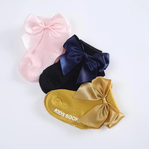 Miniatura 5 de Toptim Calcetines de tobillo para niñas pequeñas, calcetines casuales transpirables