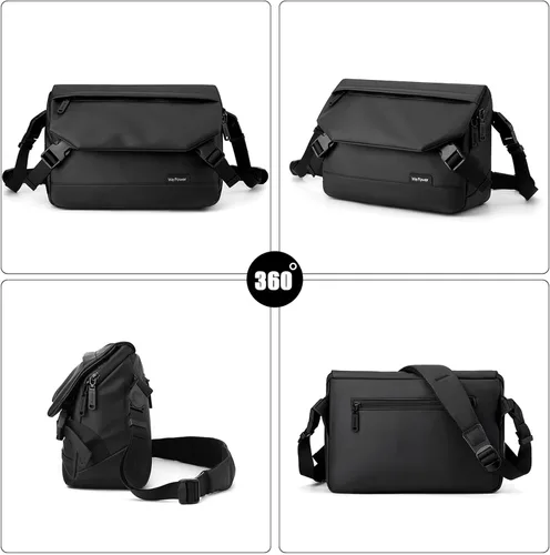 Miniatura 6 de FANDARE Elegante bolso de hombro para hombre, bolso cruzado tipo mensajero, maletín pequeño, bolso bandolera para hombres para el trabajo