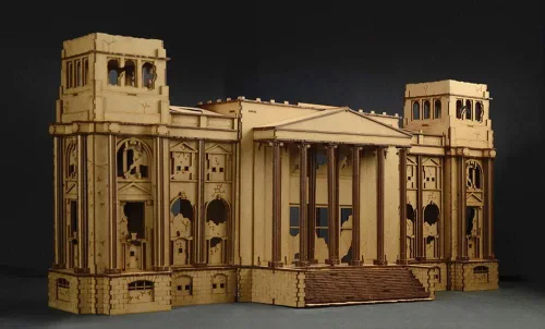 Miniatura 5 de Italeri 6195S Juego de batalla 1:72 1945 Fall of the Reichs, edificio, fabricación de modelos de soporte, manualidades, pasatiempos, pegado, kit