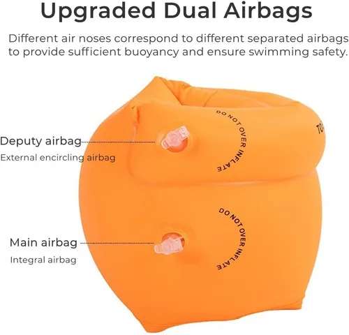 Miniatura 2 de Paquete de 2 a 4 flotadores de brazo para niños y adultos, flotadores de piscina, anillo de natación inflable, mangas flotantes de PVC para niños 1