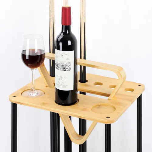 Miniatura 3 de smusei Soporte para palo de billar, soporte para taco de billar, soporte para palo de billar, sala de juegos, club, mesa de billar, accesorios