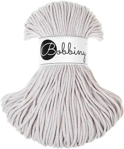 Miniatura 29 de Bobbiny Cordón de macramé trenzado junior de 0.118 in (aguamarina), 108 yardas/330 pies